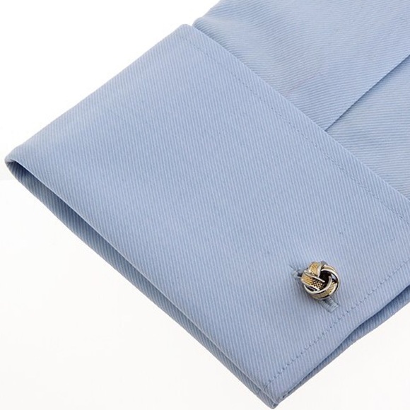 ‘Tying the Knot’ Silver and Gold Knotted Cufflinks - Picture 2 of 16